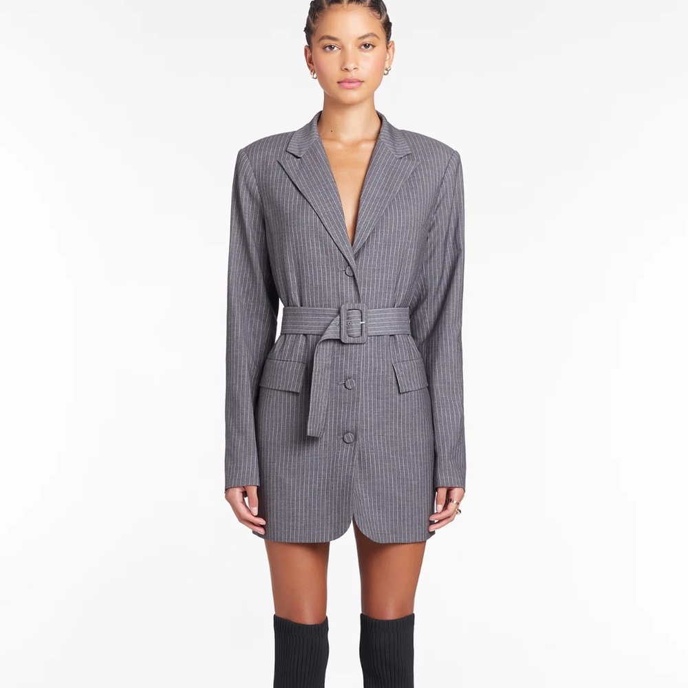 Amanda Uprichard Meritt Blazer Dress XS Belted NEW with tags Shopbop